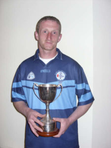 Declan McCrory winner of the O'Neills Division 4 League 